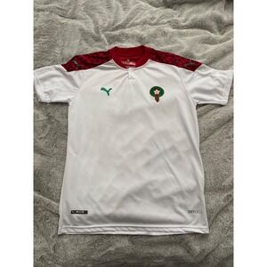 Puma Morocco National Team Soccer Jersey White Red XL DryCell FRMF Authentic